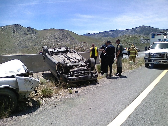 FT Norton/Nevada AppealOfficer are responding to an accident on Lakeview HIll that injured two people.
