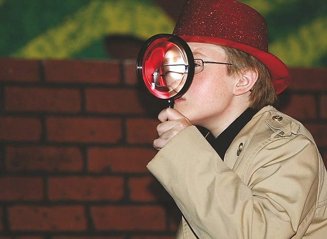 Shannon Litz/Nevada AppealChallen Wright plays Nick Tickle in &#039;Nick Tickle: Fairy Tale Detective&#039; at the Children&#039;s Museum of Northern Nevada.