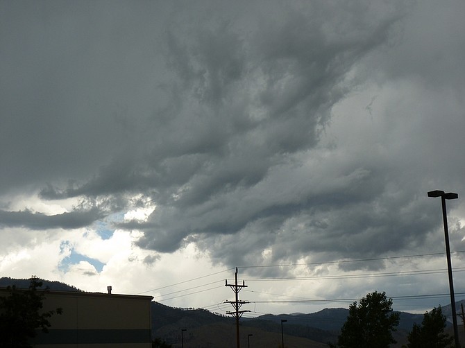 Teri Vance/Nevada AppealThunderstorms are expected throughout this afternoon and into Wednesday morning.