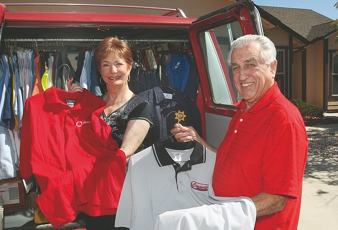 Jim Grant/Nevada AppealDayton residents Bob and Patricia Browne are the owners of the home-based business Allied Uniform Sales.