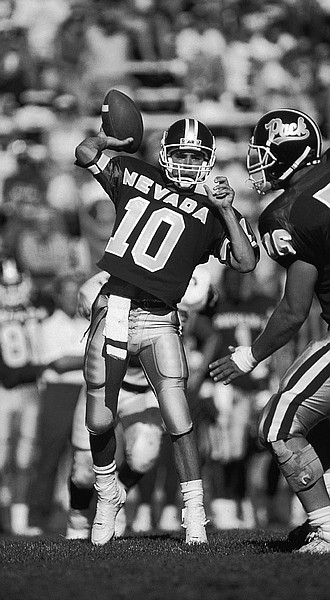 Courtesy University of Nevada Media ServicesQuarterback Chris Vargas and the rest of the 1990 Nevada Wolf Pack team will be honored before Saturday&#039;s San Jose State - Nevada game.