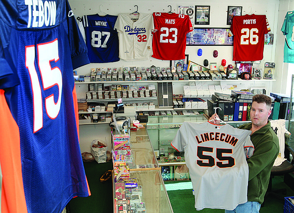 Jim Grant/Nevada AppealChris Bazan is the owner of Soks Sports Cards located on North Carson Street.