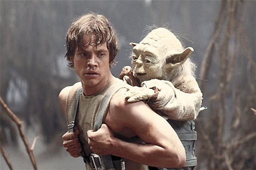 FILE - This 1980 publicity image originally released by Lucasfilm Ltd., Mark Hamill as Luke Skywalker and the character Yoda appear in this scene from &quot;Star Wars Episode V: The Empire Strikes Back.&quot; The Library of Congress announced early Tuesday Dec. 28, 2010 that the film will be preserved by the Library of Congress as part of its National Film Registry.  (AP Photo/Lucasfilm Ltd)
