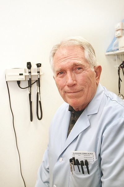 Jim Grant/Nevada AppealRex T. Baggett, a physician at the Ross Clinic will be honored for his 12 years of volunteer work at the clinic.