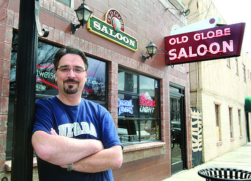 Jim Grant/Nevada AppealHector Bucchianeri, owner of the Old Globe Saloon, stands in front of the bar. The bar hasn&#039;t changed much since opening on Curry Street 40 years ago today.
