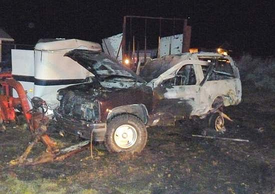The driver of this sport utility vehicle was killed in an accident on Foothill Road near Mottsville Lane on Tuesday night,