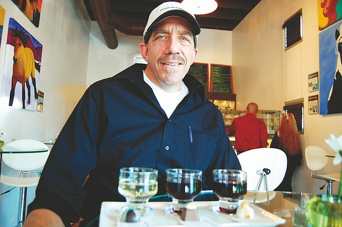 Brian Duggan/Nevada AppealPaul Bonaldi, owner of Coco Dolce, 1910  College Parkway, Suite 130, will offer wine and chocolate pairing at the recently opened bistro.