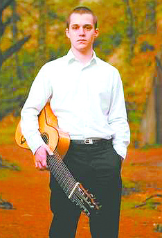 Jon Mendle brings his 11-string archguitar to the Brewery Arts Center tonight.