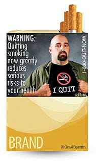 This image provided by the U.S. Food and Drug Administration on Tuesday, June 21, 2011 shows one of nine new warning labels cigarette makers will have to use by the fall of 2012. In the most significant change to U.S. cigarette packs in 25 years, the FDA&#039;s the new warning labels depict in graphic detail the negative health effects of tobacco use. (AP Photo/U.S. Food and Drug Administration)