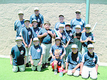 CourtesyThe Sierra Boys of Summer U11 Traveling baseball team consists of, back row: Manager Roy Good, coaches Steve Damico, Richard Painter and Peter Zemp. Second row: Colby Zemp, Nick Phifer, Vernon Painter, Garret Damico, Teigen Key, Brett Pettersen, Hayden Hudson. Front row: Braxton Carter, Ian Pettersen, Kahle Good, Dillon Damico, Chris Pfizer, Jared Barnard. Not pictured is Joe Gallo. The team is hosting a car wash fundraiser to help one of there members Hayden Hudson and family members Molly and Liz Hudson an Eleanor Muscott who lost there home to a fire on July 24.