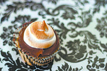 Courtesy Amanda SkibaThese cupcakes bring the flavor of campfire s&#039;mores into the kitchen.