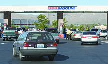 Jim Grant/Nevada AppealThe owners of two Carson Valley gas stations released the results of a poll that said the number of people who bought gas in Carson City would go from 34 percent to 57 percent if a nickel gas tax is approved in Douglas County.