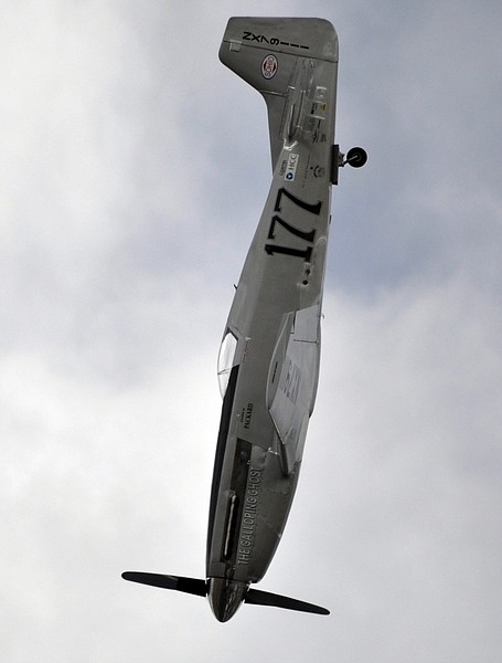 A P-51 Mustang airplane is shown right before crashing at the Reno Air show on Friday, Sept. 16, 2011 in Reno Nevada. The plane plunged into the stands at the event in what an official described as a &quot;mass casualty situation.&quot; (AP photo/Grass Valley Union, Tim O&#039;Brien) MANDATORY CREDIT