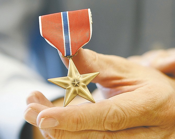 Shannon Litz/Nevada AppealA Bronze Star for the U.S. Military.