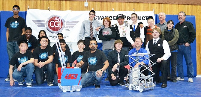 CourtesyTeams advancing to the World Festival from the Northern Nevada FIRST Tech Challenge Championship held Saturday at Carson High School are  NOVA from Folsom, Calif., left, and Brobots from Carson High School.