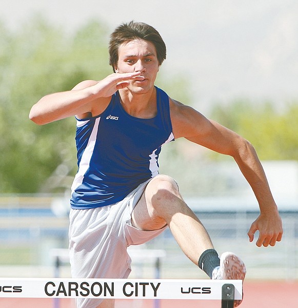 Jim Grant / Nevada AppealCarson High School track team member Chance Quilling will compete in the hurdles at the state track meet this weekend.
