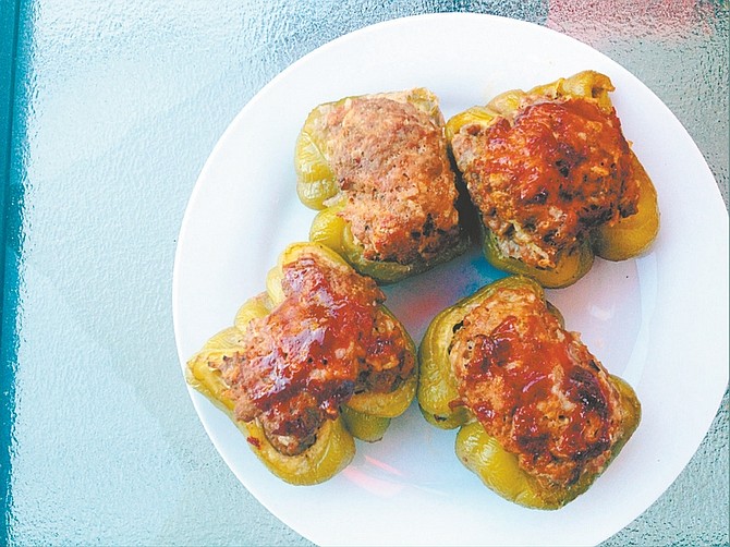 Courtesy of Amanda SkibaAmanda Skiba&#039;s grilled stuffed peppers.