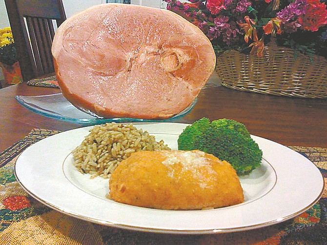 Courtesy of David TheissUse the leftover ham from Christmas to make chicken cordon bleu.