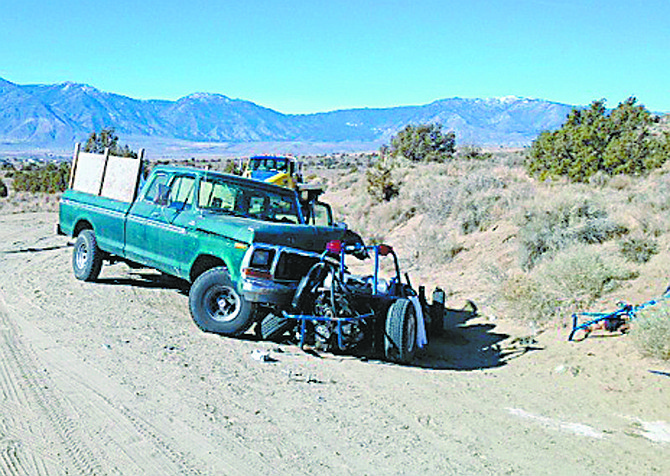 Courtesy of Douglas County Sheriff&#039;s OfficeThe 19-year-old driver of a dune buggy was killed in a head-on collision with a pickup truck Thursday in Douglas County.