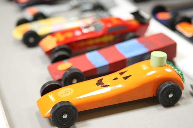 The annual Nevada Day Pinewood Derby at the Carson Mall on Saturday.
