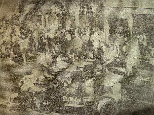 From the Nevada Appeal on Nov. 1, 1960: Needing help to navigate the parade line of march was this only model auto entry by the Carson City DeMolay.
