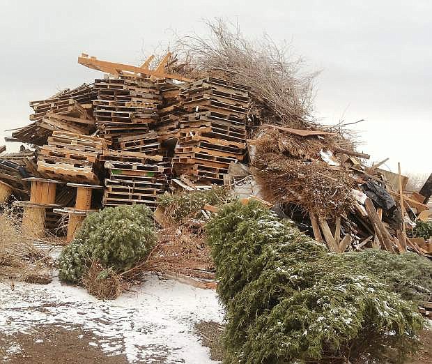 Residents have been dumping their Christmas trees, pallets andanything else that willbrun for Thursday night&#039;s bonfire at the fairgrounds.