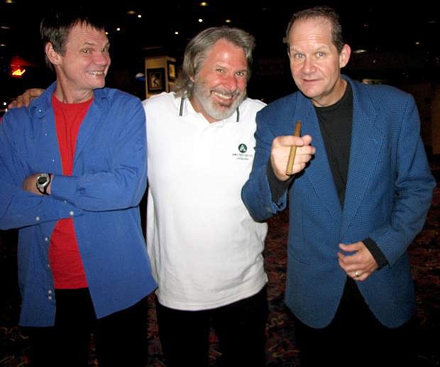 Comedians Bob Zany, right, Howie Nave, middle, and Larry &quot;Bubbles&quot; Brown at a previous engagement at the South Shore.