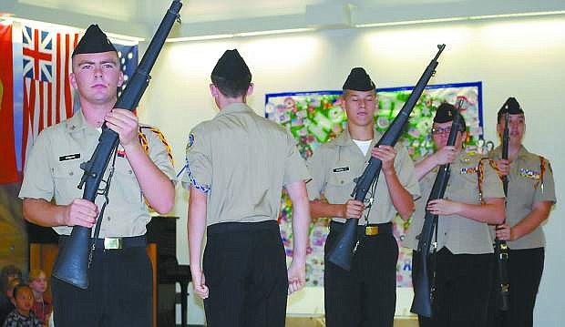 Churchill County High School&#039;s Junior ROTC drill team recently garnered a handful awards at a regional competition.