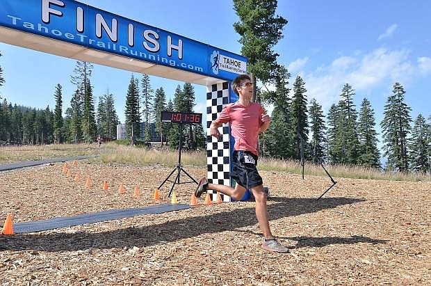Evan Vomund of Incline Village wins the Squaw Mountain Run on Sunday. Vomund posted a time of 1:01:34 over the 10.6-kilometer course. Find a photo gallery from the run at www.lefrakphotography.com.