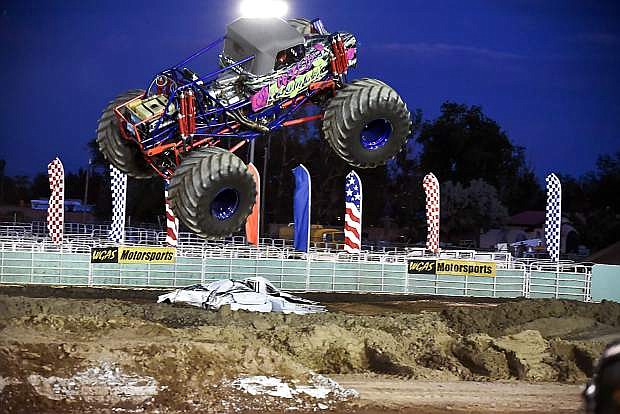 Wild Flower, driven by 18-year-old Rosalee Ramer, hit each jump on the Octane Fest course with more power and height than any other truck at Saturday&#039;s Octane Fest Monster Truck rally. Ramer is the youngest professional female monster truck driver.