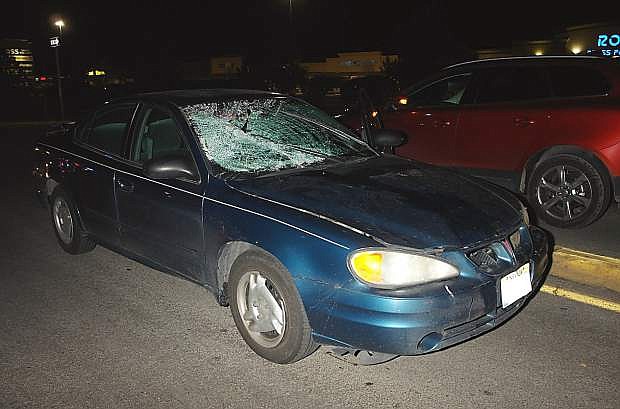 A car driven by a Fallon woman struck and killed a pedestrain Wednesday night in Sparks.