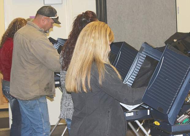 Churchill County voters went to the polls Tuesday to cast ballots for local and statewide offices.