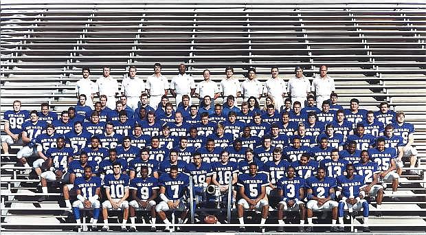 The 1990 Nevada football team will be inducted into the school&#039;s athletic Hall of Fame.