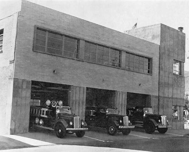 Nevada State Library and Archives photo Carson City Fire Station No. 1 was built in 1954 to house the all-volunteer Warren Engine Company.
