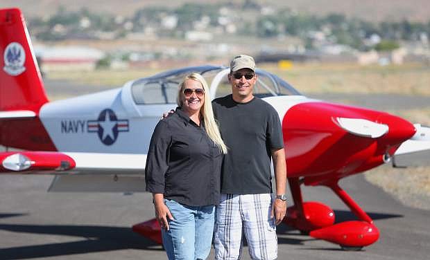 Carson City residents Joel and Kim Allen are critical care travel nurses who  fly around the country in their experimental kit plane to their job sites.