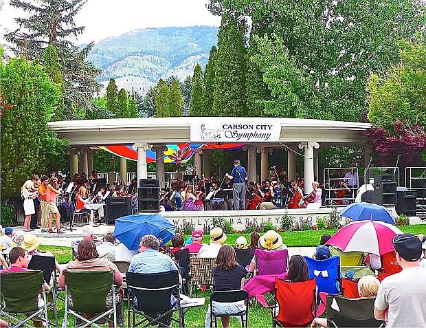 Shown is last year&#039;s Carson City Symphony&#039;s Pops Party concert at the Governor&#039;s Mansion.