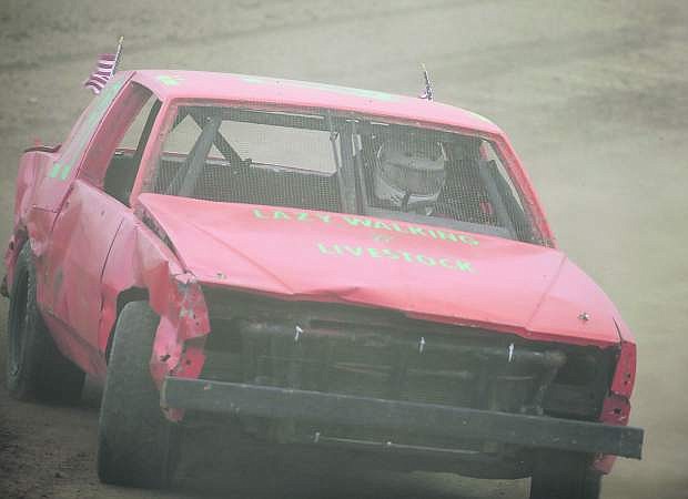 Edwin Cedeno makes a hard turn at Rattlesnake Raceway this weekend during Octane Fest.