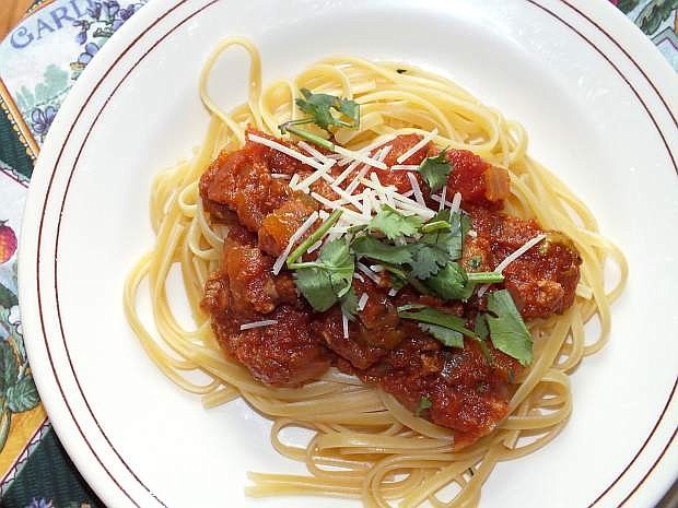 A thick turkey sausage marinara poured over linguine or zucchini will fuel your inner athlete during the competitive summer season.