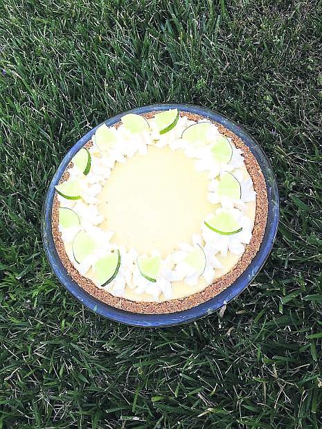 This key lime pie is a family favorite in the Hodder household, but I like it too.