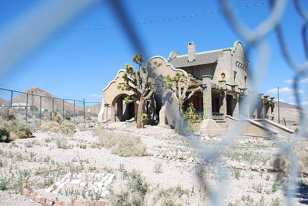 The train depot now resides behind a chain link fence.