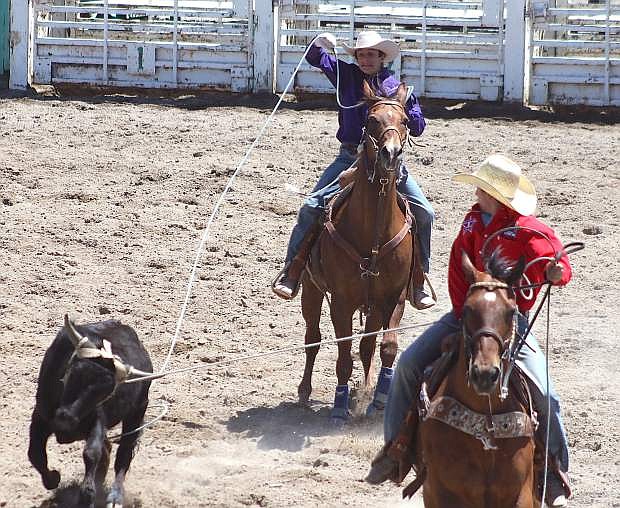 Fallon&#039;s Mackay Spyrow, left, and team roping partner Jordan Taylor of Overton will compete at next week&#039;s National High School Finals Rodeo.
