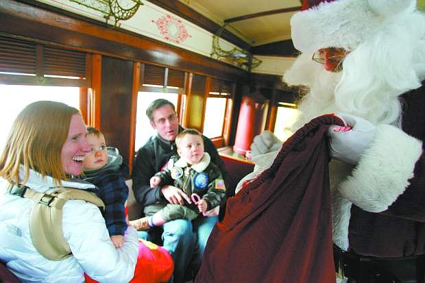 The Nevada State Railroad Museum will conduct Santa Train operations today through Dec. 14.