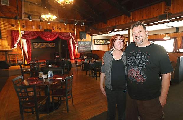 Sassafras Eclectic Food Joint owners Jayme Watts and Tony Fish pose in their dining room in Carson City on July 13. After several years in downtown Carson City, they relocated to the Carson Hot Springs in early 2015.