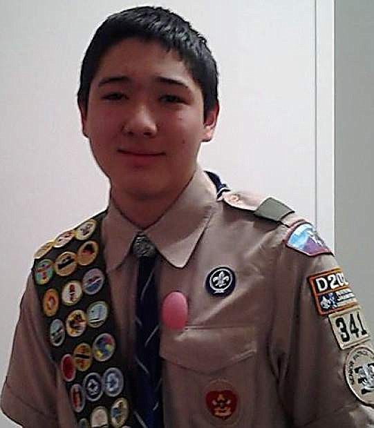 Brandon Iwamura, 14, of Troop 341 chartered by First United Methodist Church, was awarded the rank of Eagle Scout on Feb. 5. For his project, he held a service day at the Carson City Greenhouse Project.