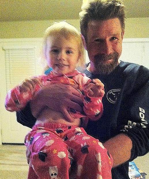 Fundraisers are planned today and Saturday for 3-year-old Olivia Simmons whose father died Jan. 29.