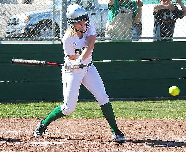 Fallon slugger Megan McCormick blasted two home runs as the Lady Wave knocked off rival Fernley, 10-6, on Wednesday at the Edward Arciniega Complex.