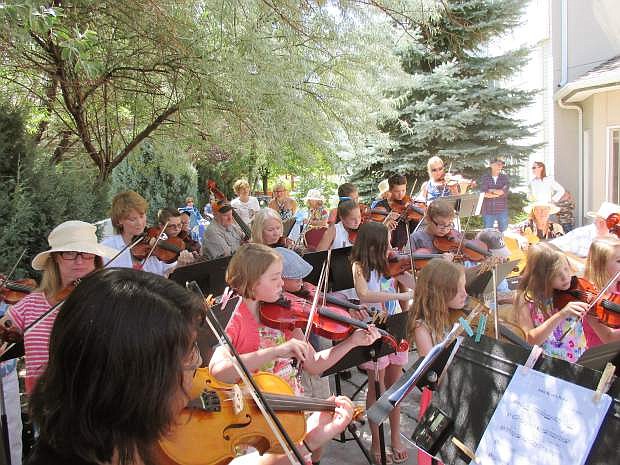 Strings in the Summer musicians perform at Sierra Place last July.