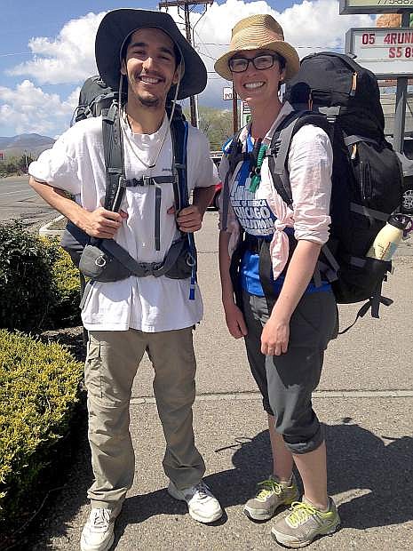 Tim Garibay and Rebecca Geissler, both, 27, left San Francisco on April 10 on their cross country walk ending in New York City.