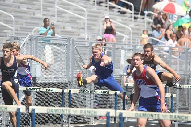 Carson&#039;s Dakota Baker advanced to the state meet in the 300 hurdles last year.