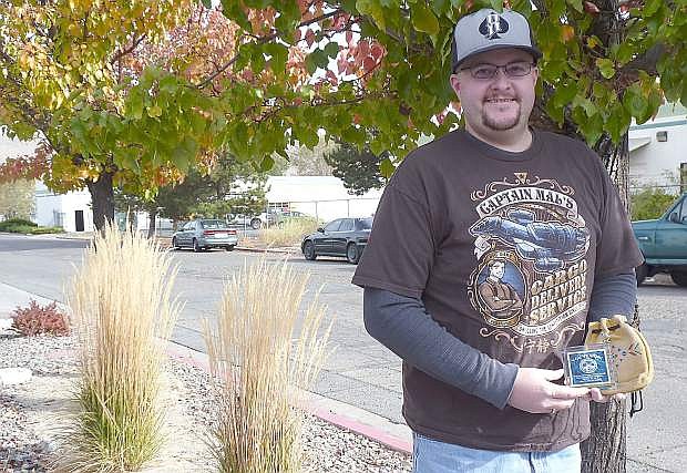 Dale Miller, 35, found the medallion Wednesday to solve the 12th annual Nevada Day Treasure Hunt.